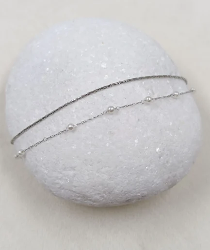 Double Pearl Anklet
