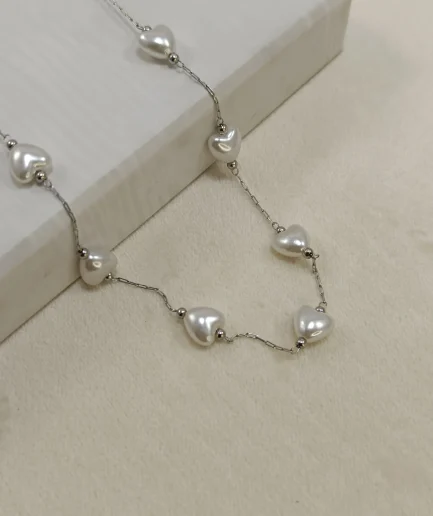 Heart Pearl Elegance Necklace