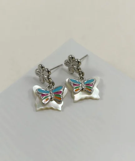 Butterfly and Blossom Earrings