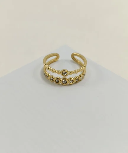Dewdrop Duet Ring