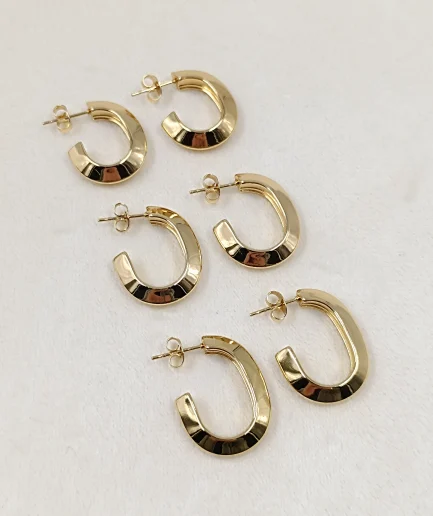 Modern Hoop Earring Trio