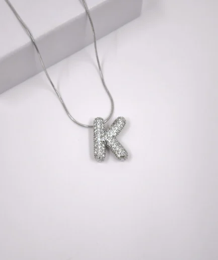 Glitrende Bokstavkjede – Personlig Initial K,